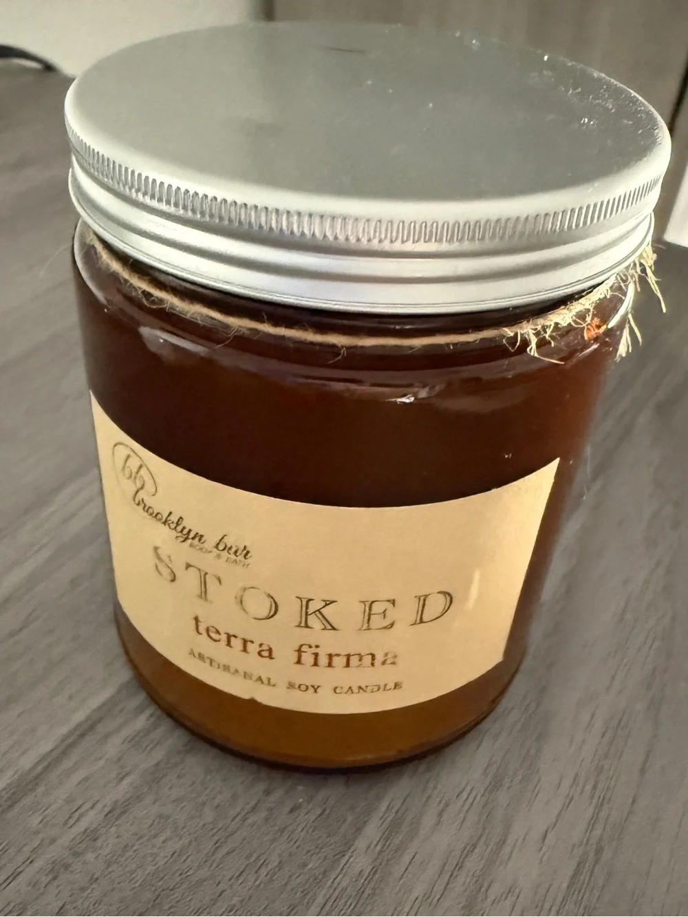 Brooklyn bar body & bath soy apothecary candle Stoked Terra firma NEW